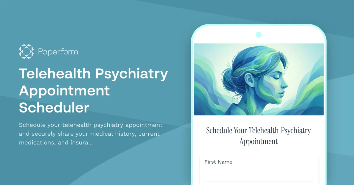 Telehealth Psychiatry Appointment Scheduler