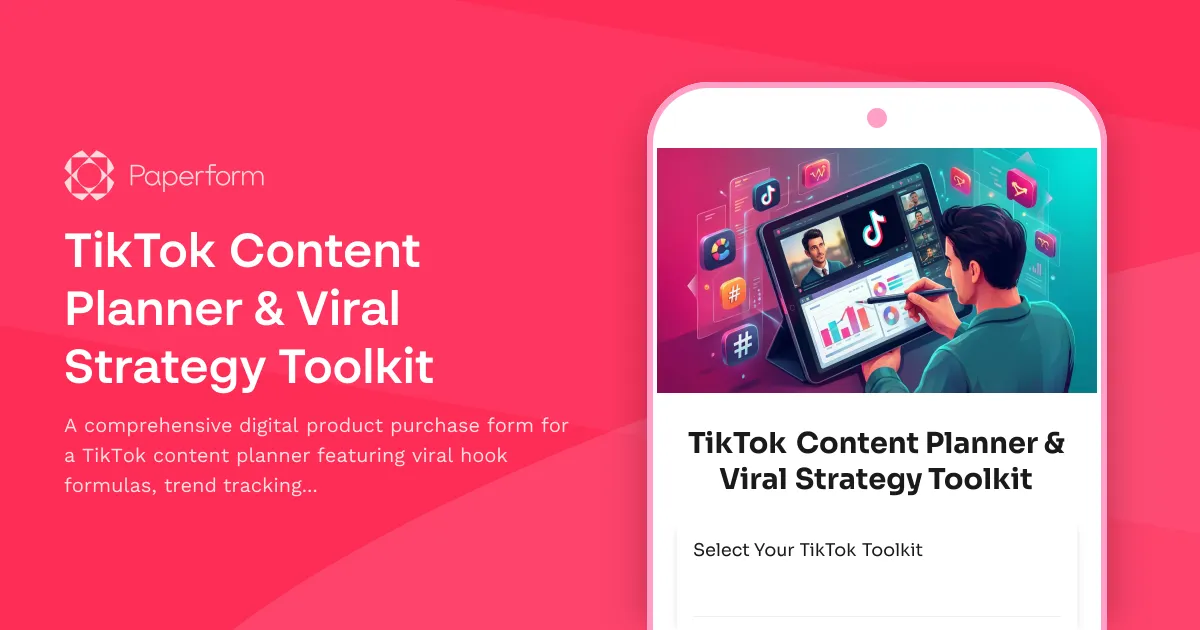 TikTok Content Planner & Viral Strategy Toolkit