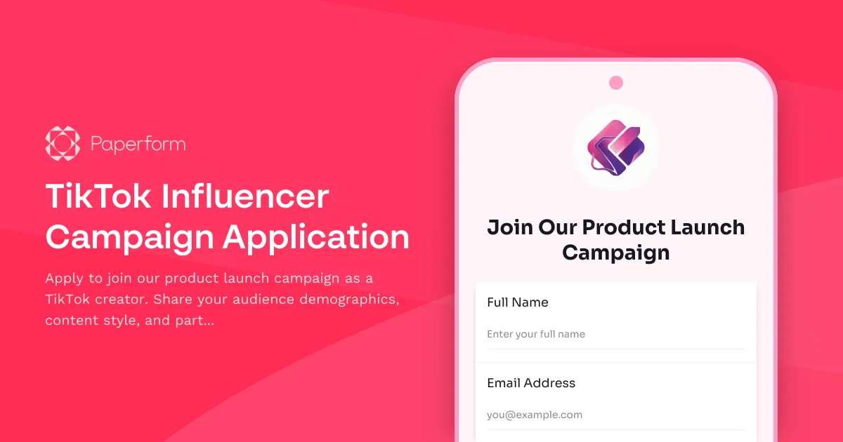 TikTok Influencer Campaign Application