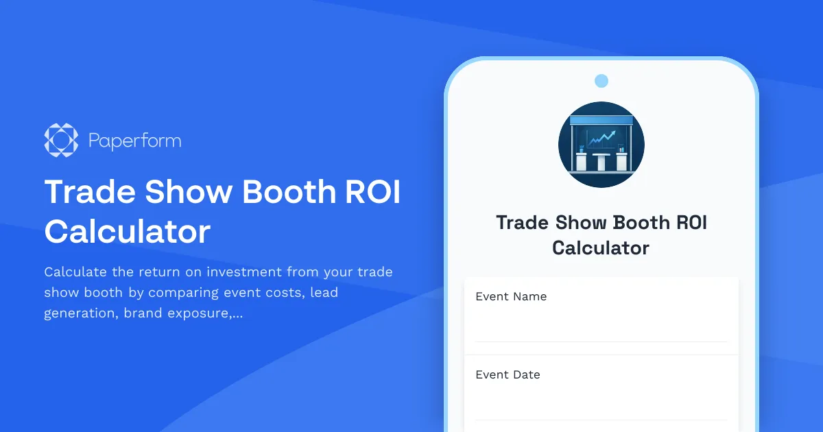 Trade Show Booth ROI Calculator