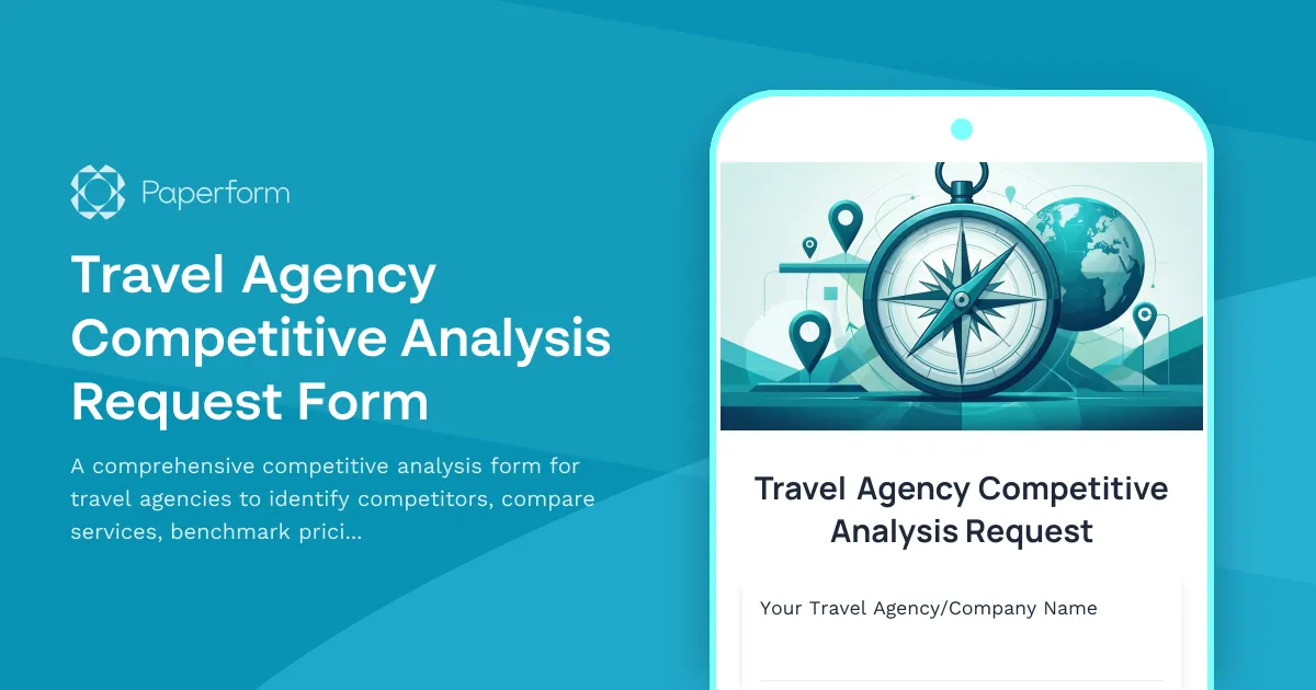 Travel Agency Competitive Analysis Request Form