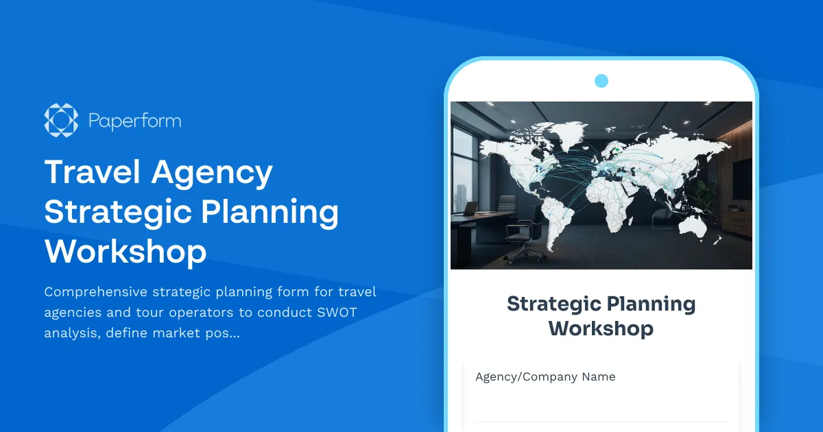 Travel Agency Strategic Planning Workshop