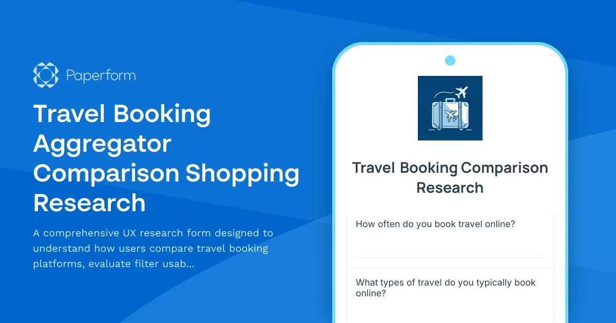Travel Booking Aggregator Comparison Shopping Research