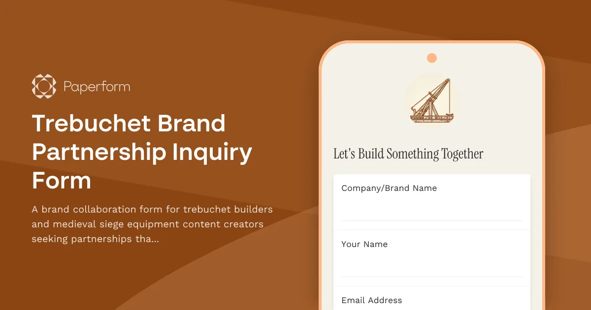 Trebuchet Brand Partnership Inquiry Form