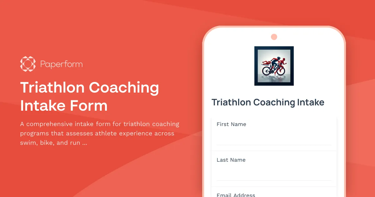 Triathlon Coaching Intake Form