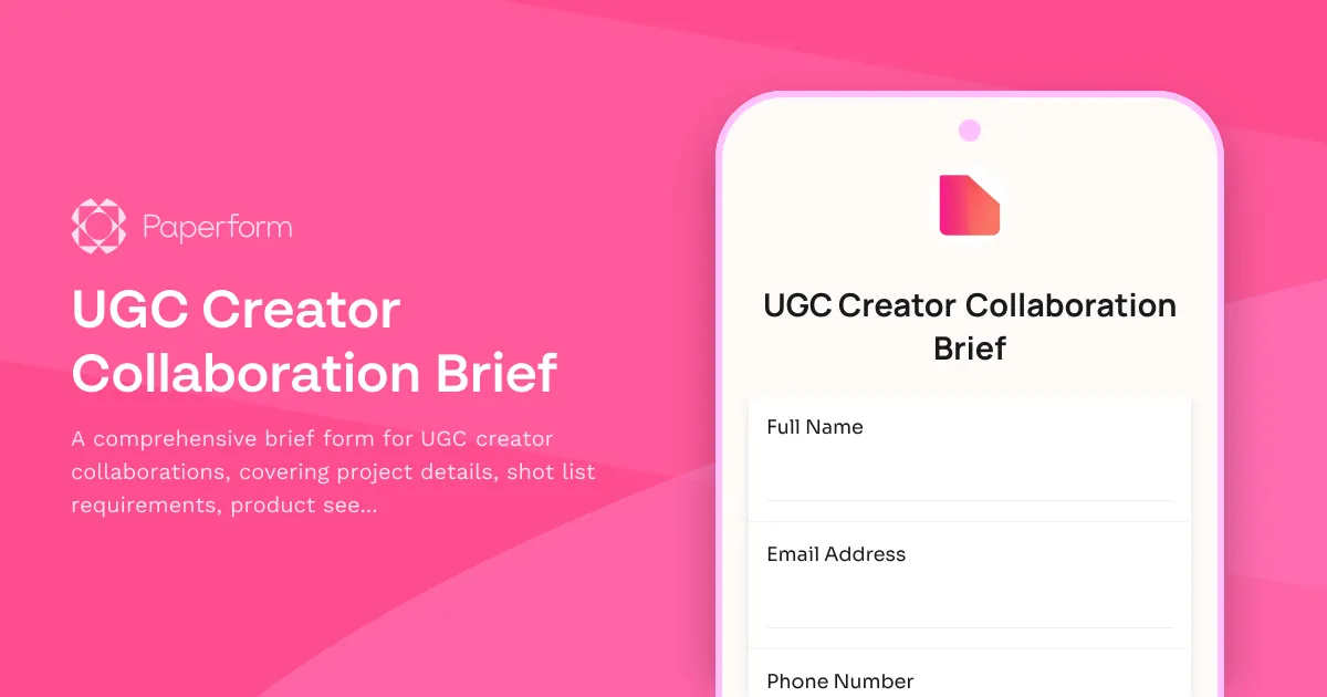 UGC Creator Collaboration Brief