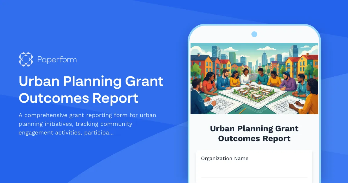 Urban Planning Grant Outcomes Report