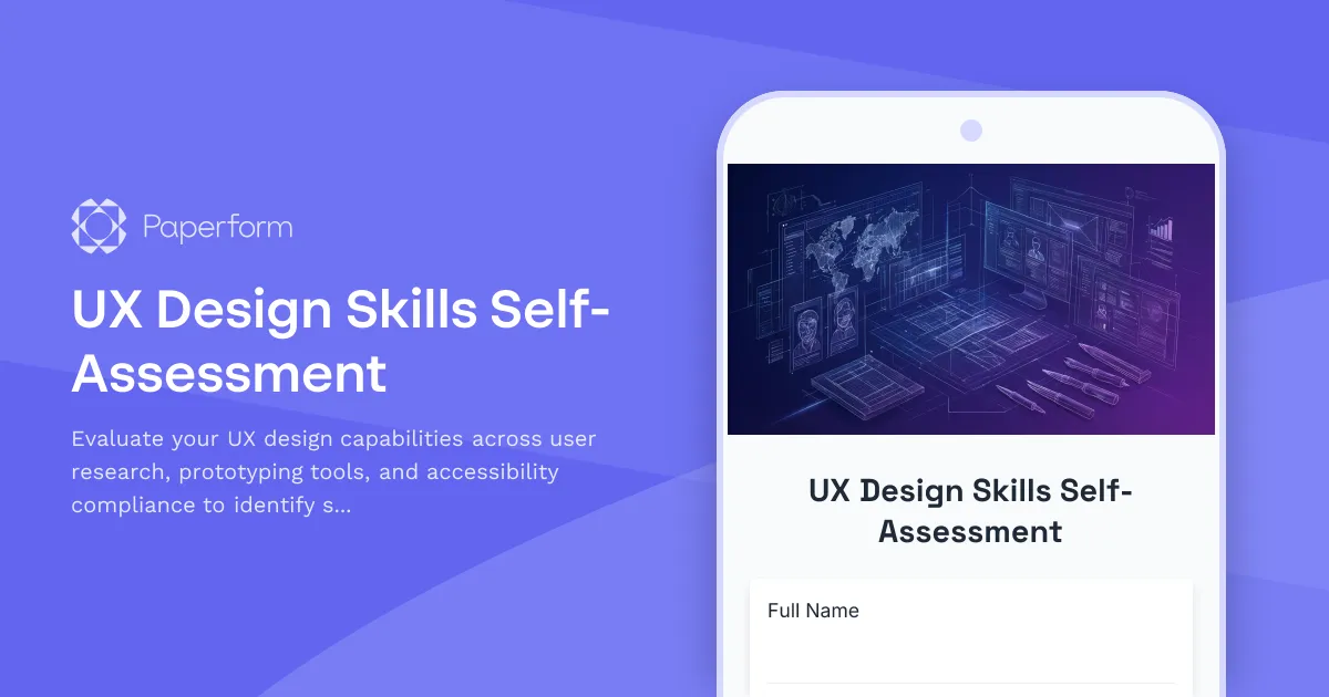 UX Design Skills Self-Assessment