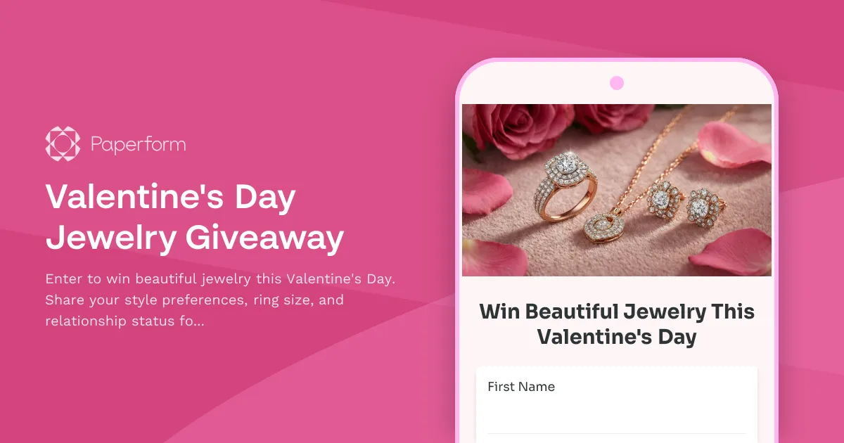 Valentine's Day Jewelry Giveaway