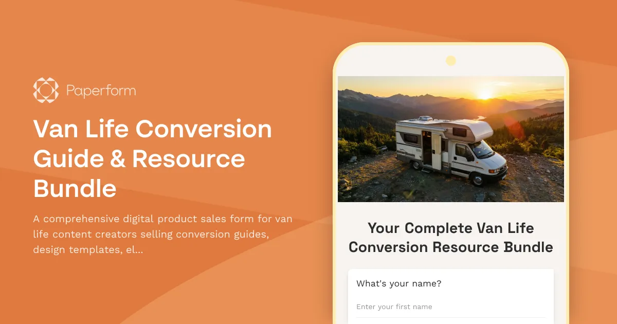 Van Life Conversion Guide & Resource Bundle