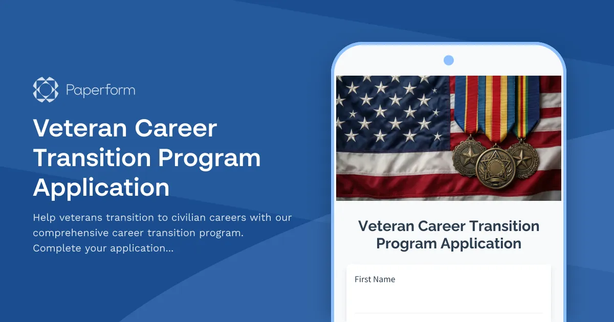 Veteran Career Transition Program Application