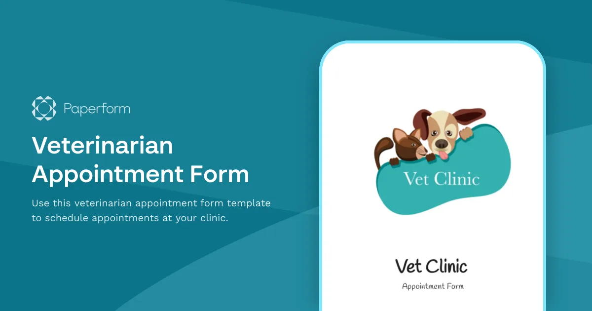 Veterinarian Appointment Form