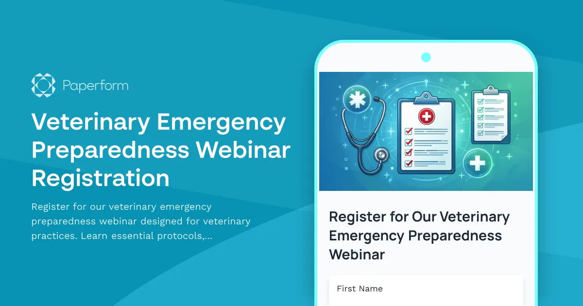 Veterinary Emergency Preparedness Webinar Registration
