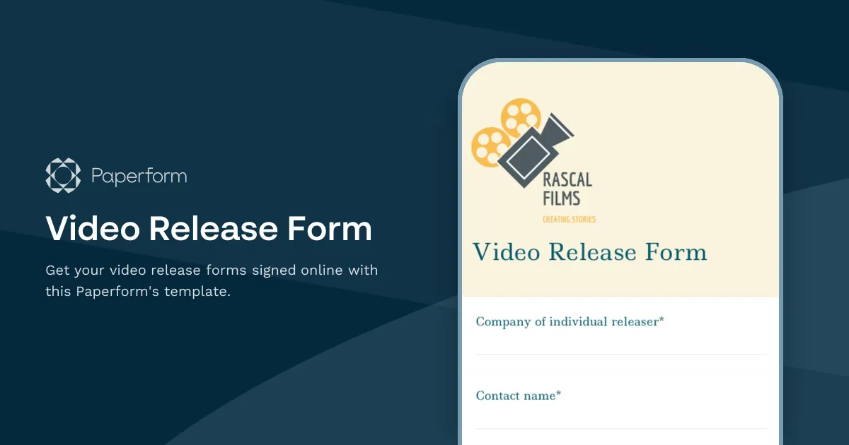 Video Release Form