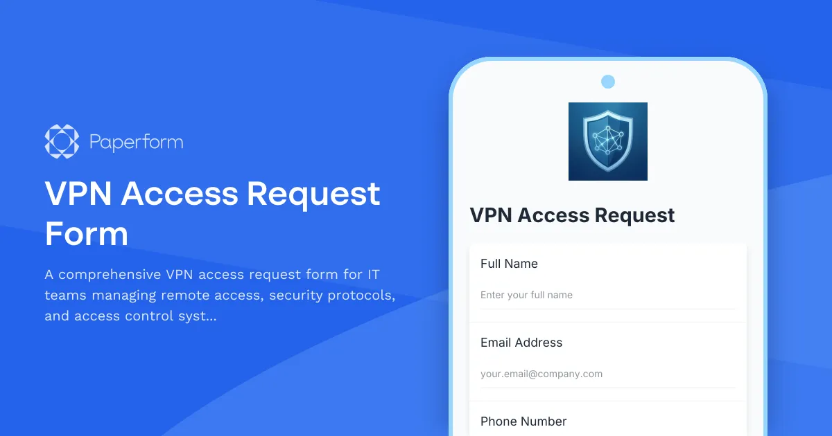 VPN Access Request Form