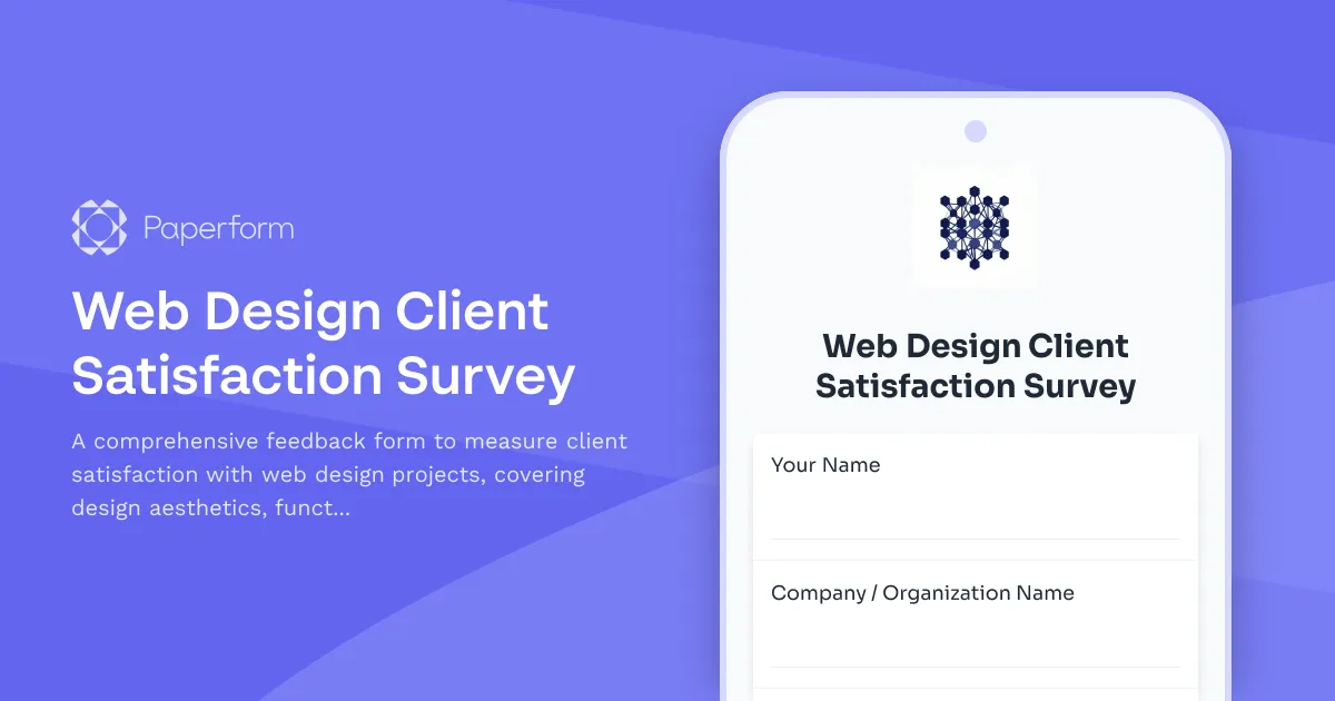 Web Design Client Satisfaction Survey