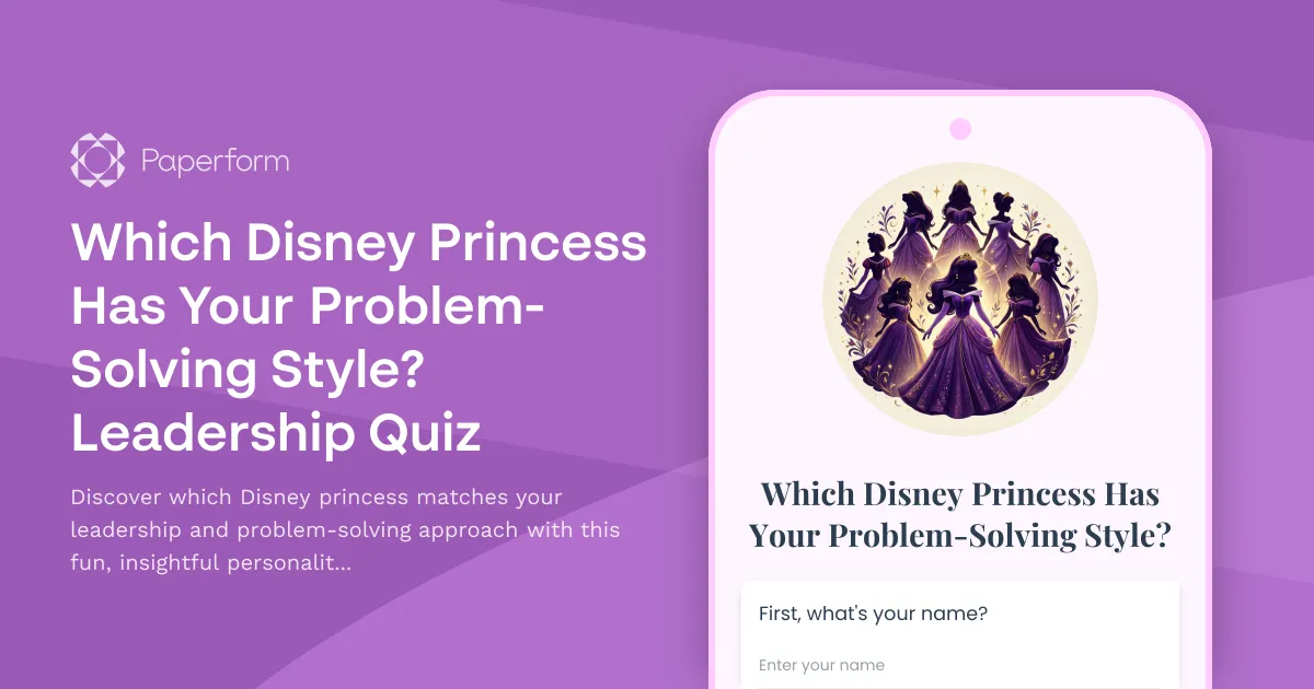 Which Disney Princess Has Your Problem-Solving Style? Leadership Quiz