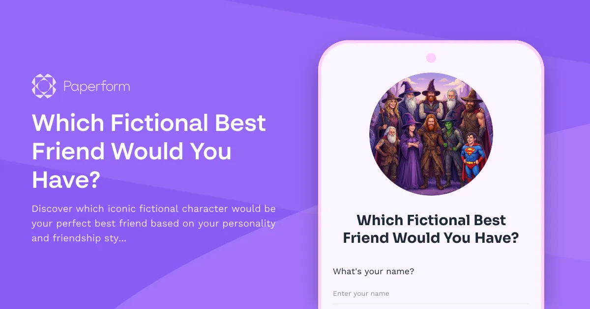 Which Fictional Best Friend Would You Have?