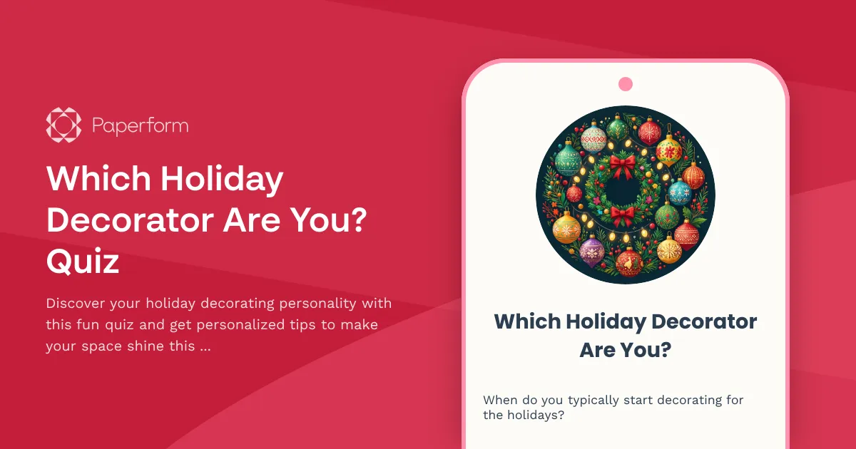 Which Holiday Decorator Are You? Quiz