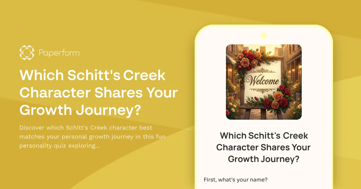 Which Schitt's Creek Character Shares Your Growth Journey?
