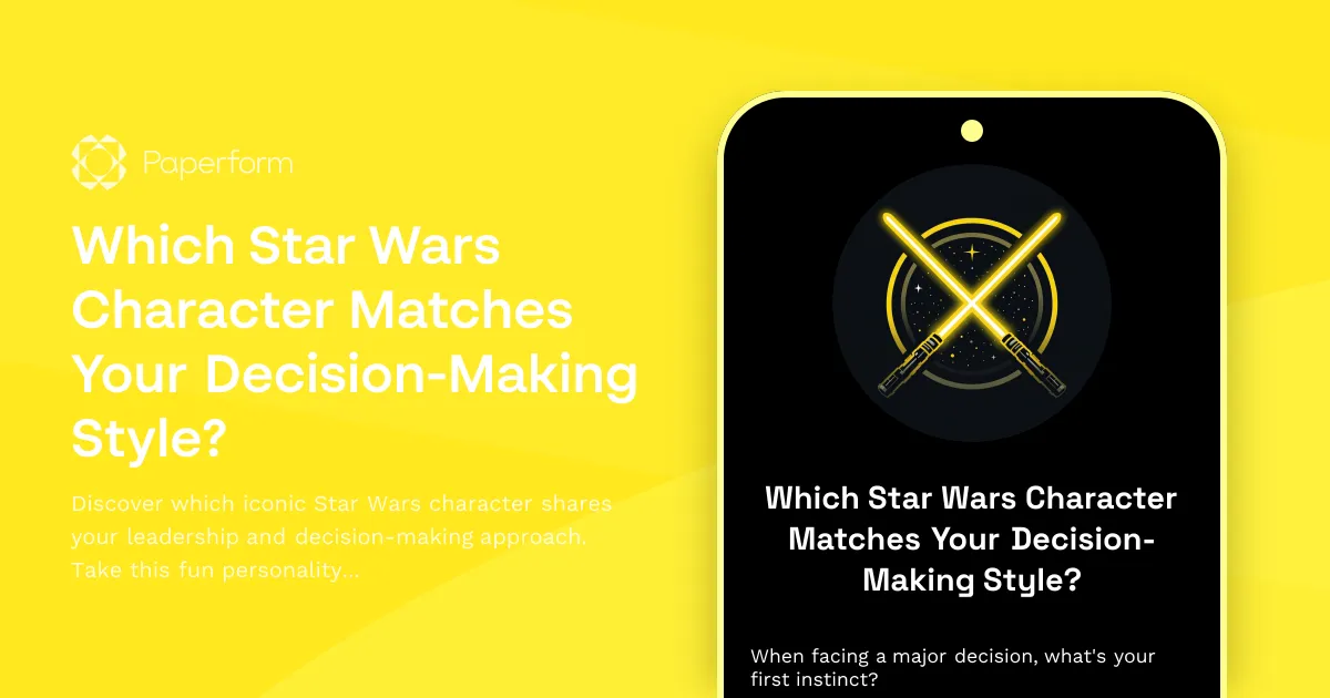 Which Star Wars Character Matches Your Decision-Making Style?