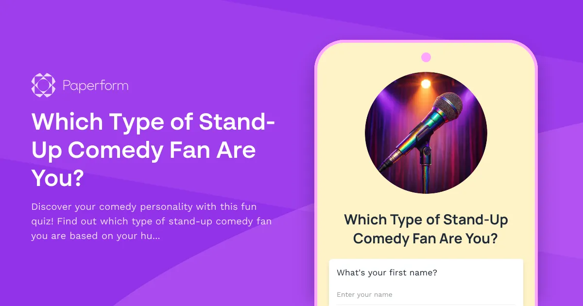 Which Type of Stand-Up Comedy Fan Are You?