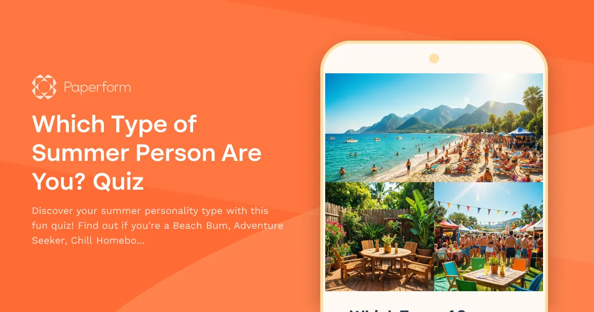 Which Type of Summer Person Are You? Quiz