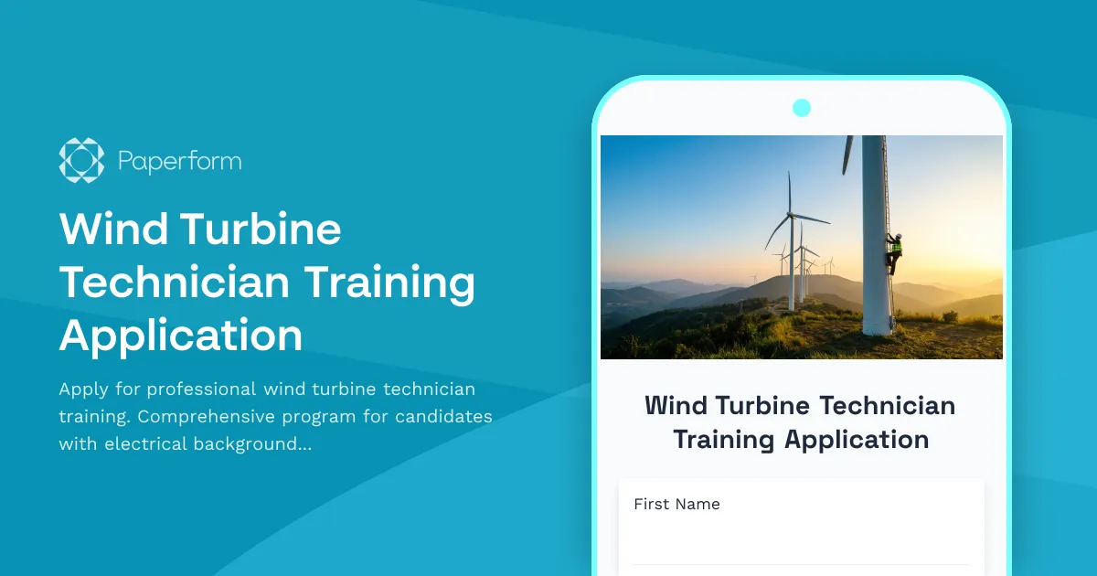 Wind Turbine Technician Training Application