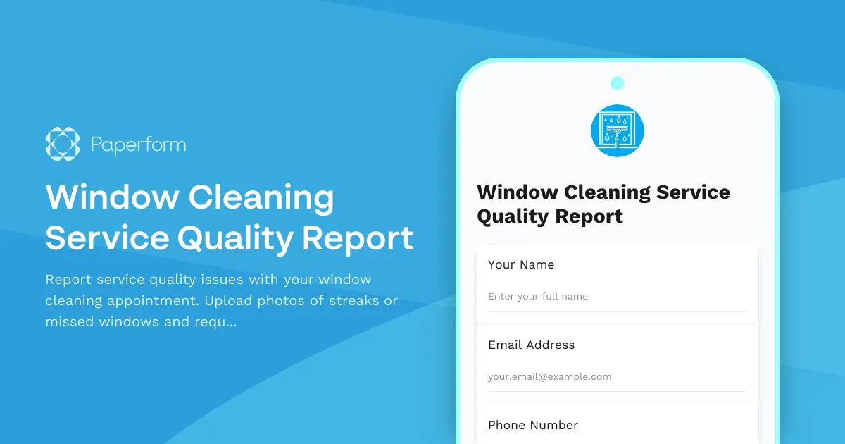 Window Cleaning Service Quality Report