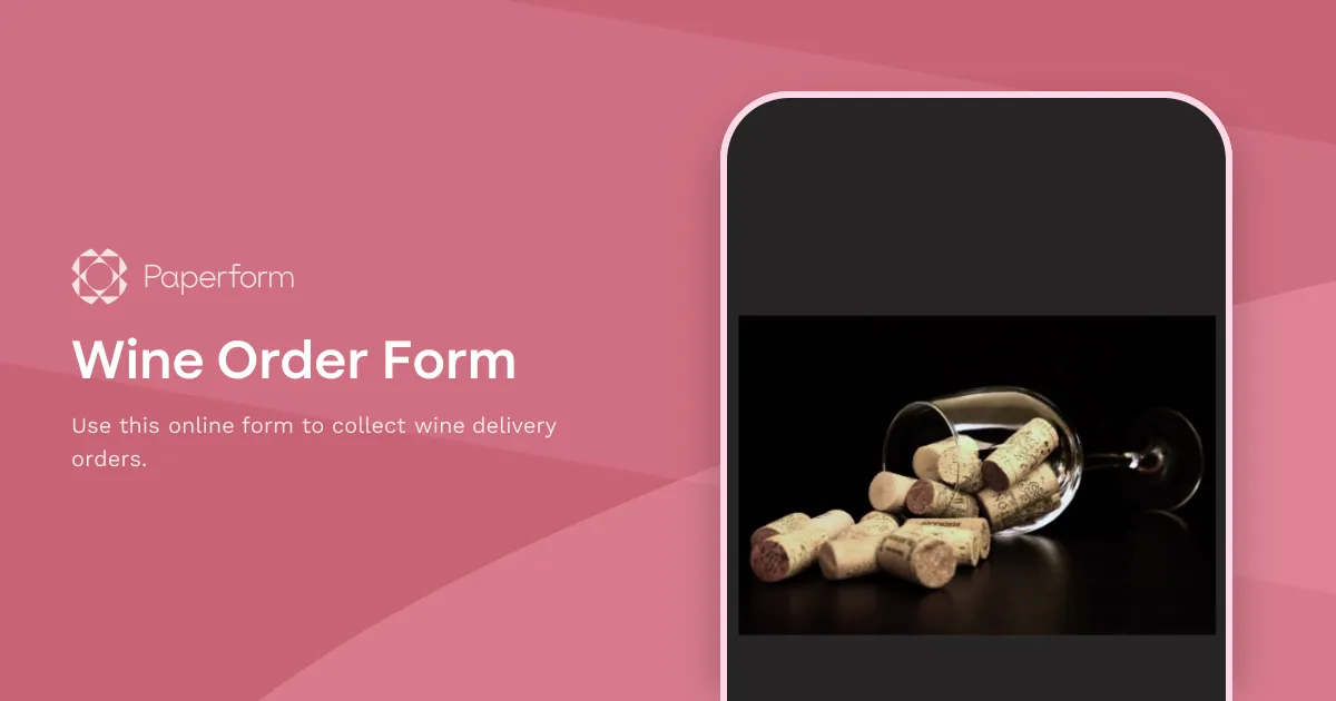 Wine Order Form