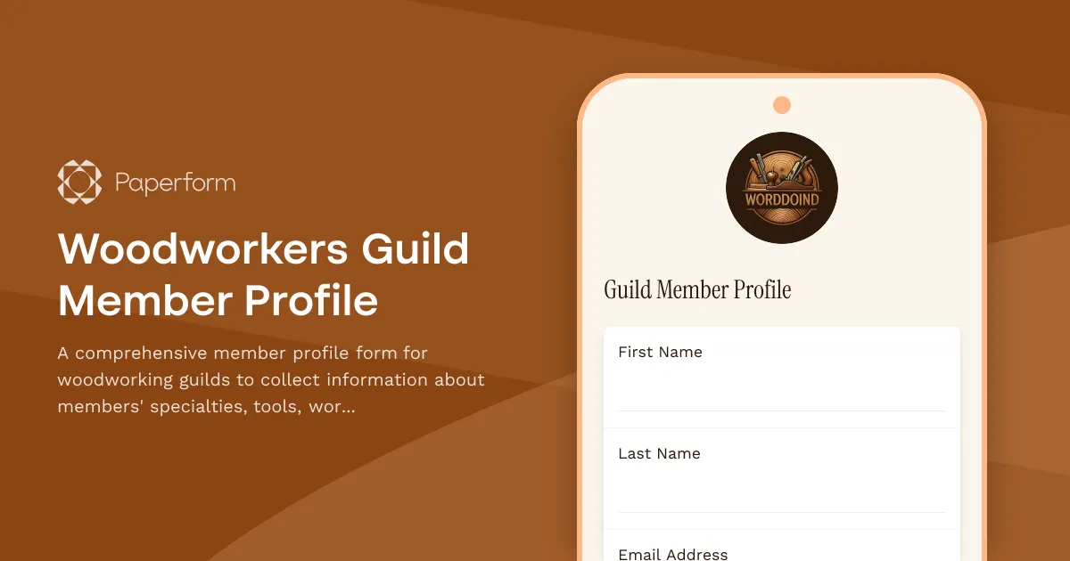Woodworkers Guild Member Profile