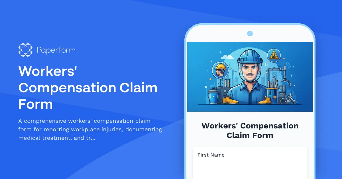 Workers' Compensation Claim Form
