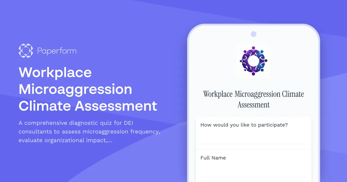 Workplace Microaggression Climate Assessment