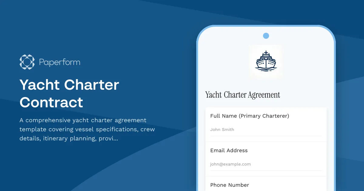 Yacht Charter Contract