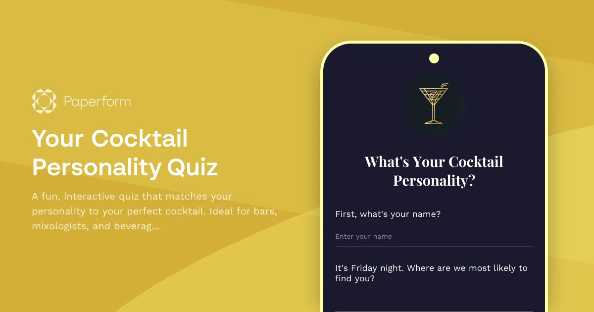 Your Cocktail Personality Quiz