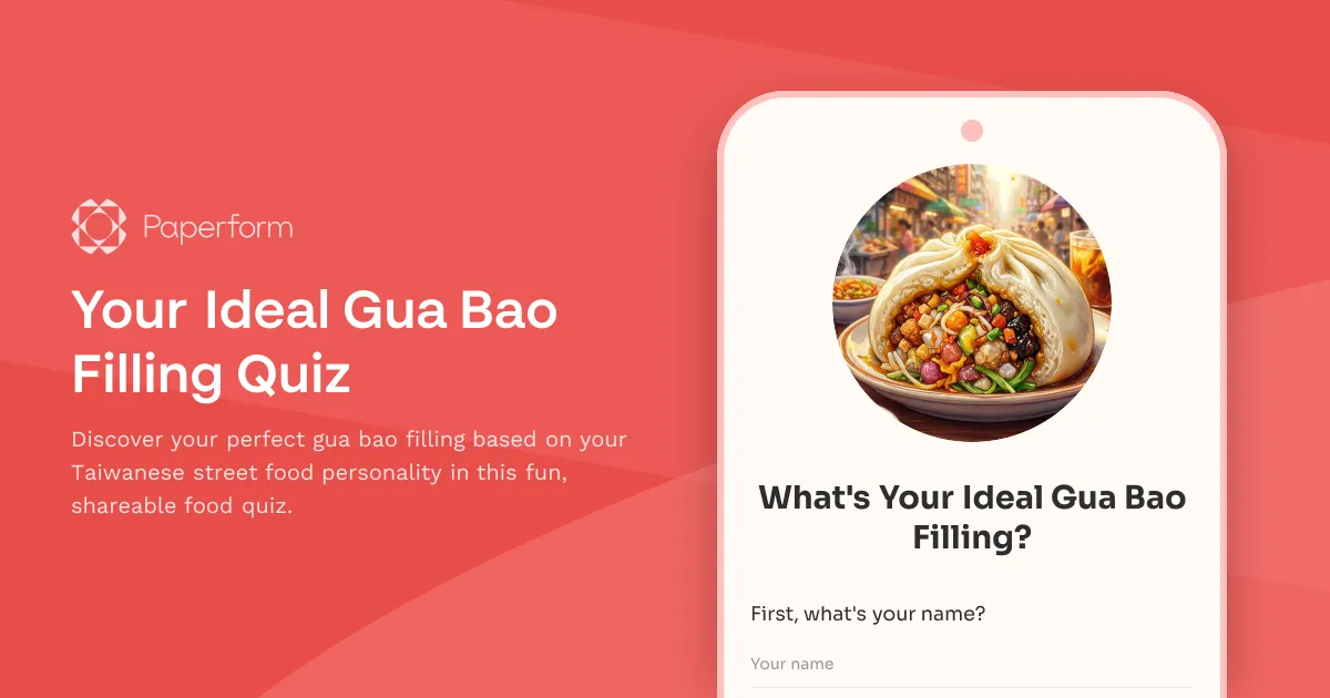 Your Ideal Gua Bao Filling Quiz