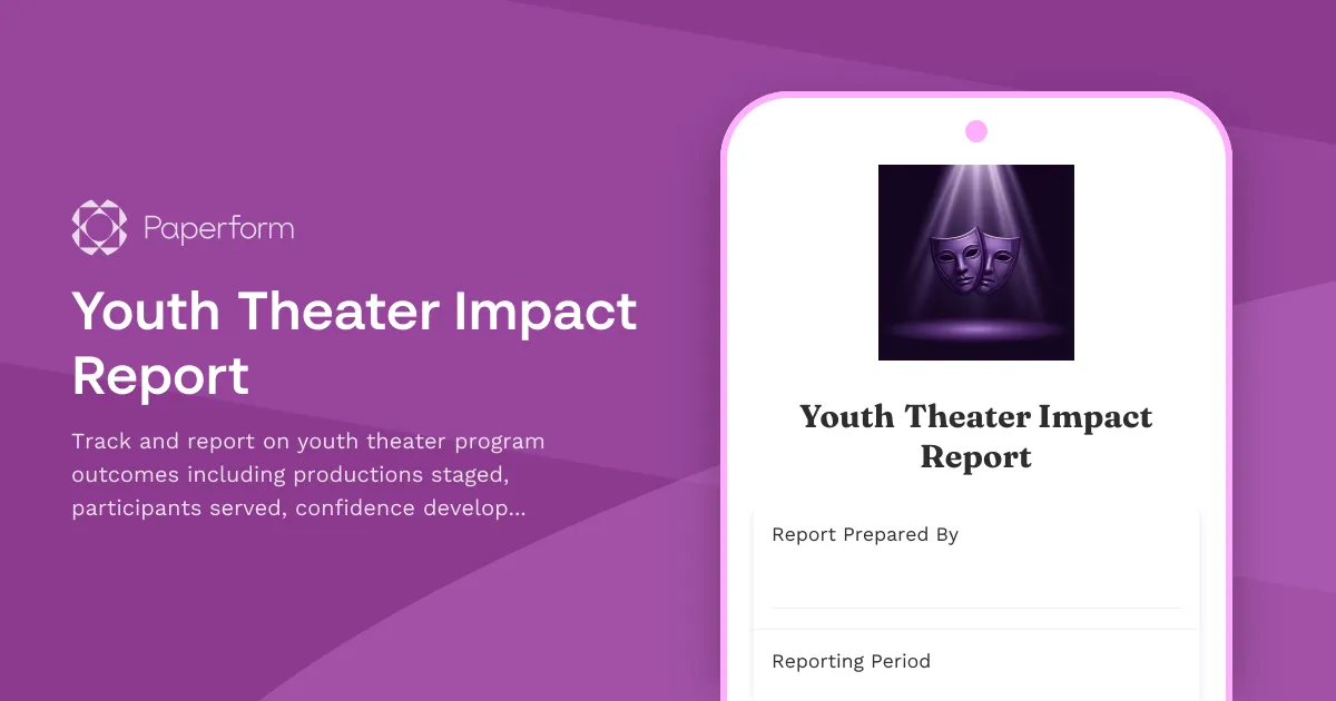 Youth Theater Impact Report