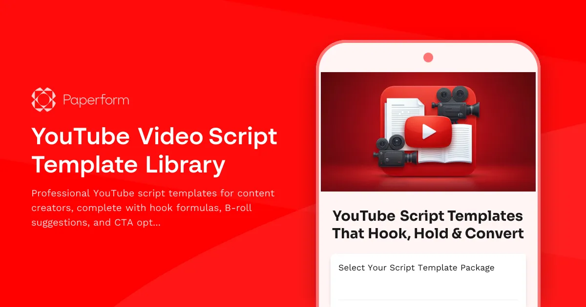 YouTube Video Script Template Library