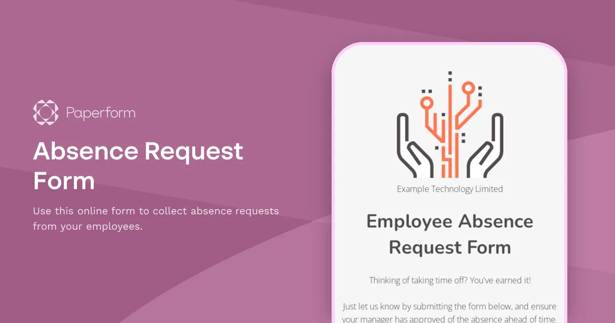 Absence Request Form