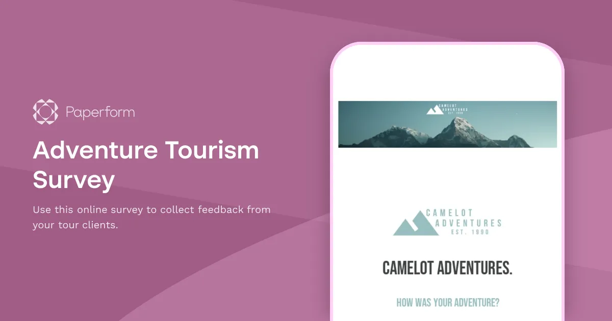 Adventure Tourism Survey