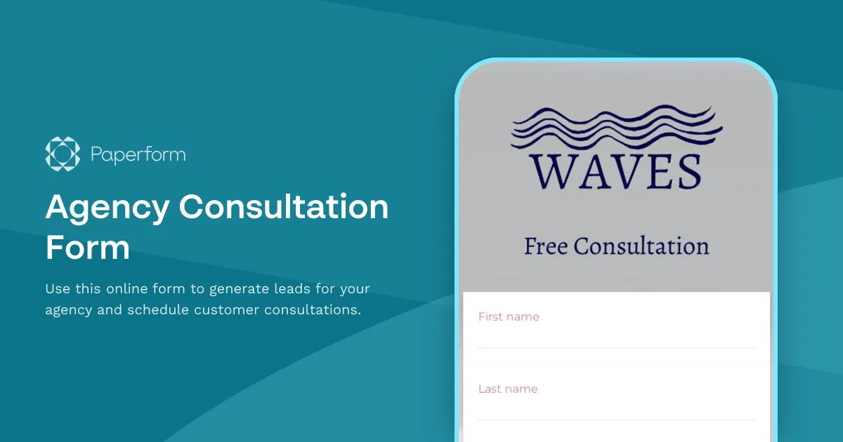 Agency Consultation Form