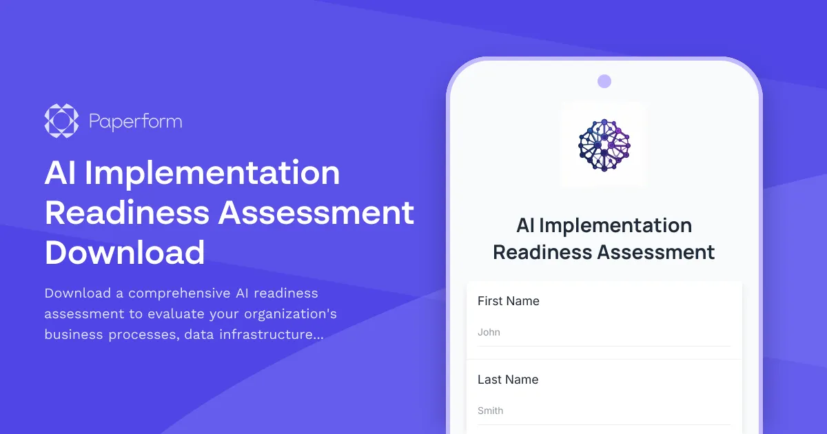 AI Implementation Readiness Assessment Download
