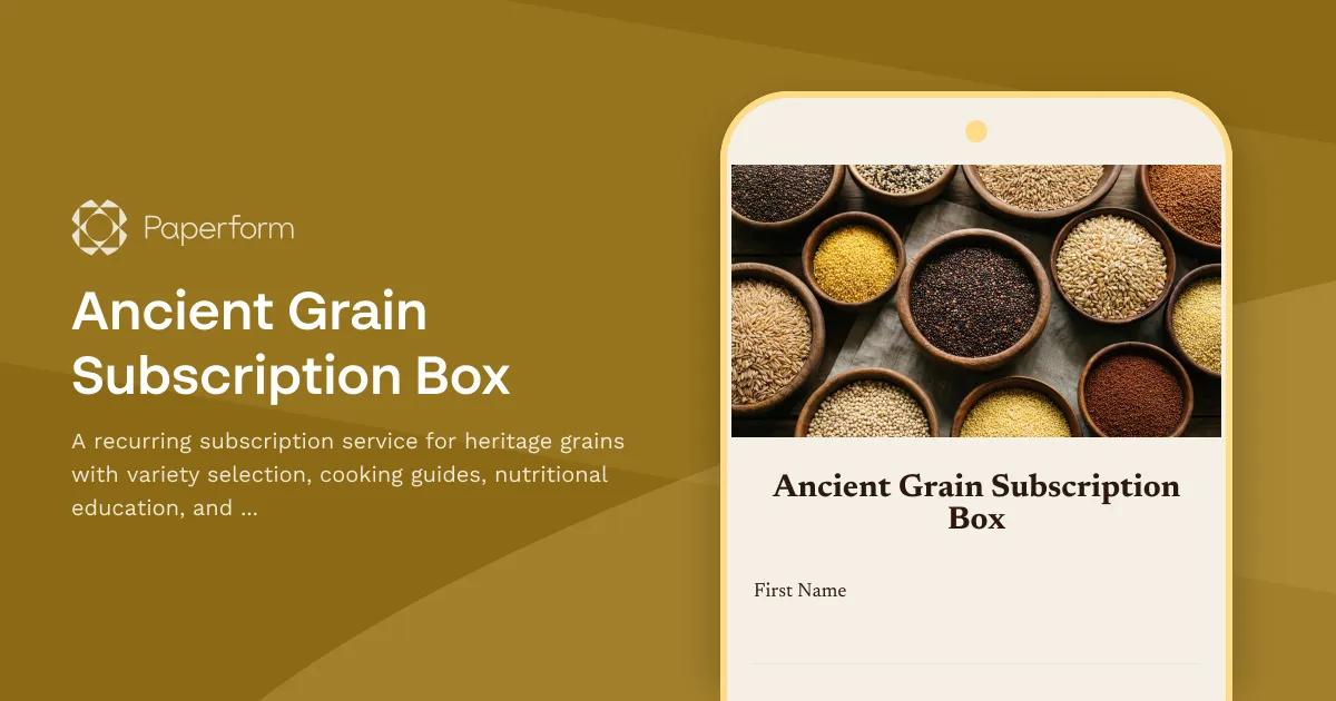 Ancient Grain Subscription Box