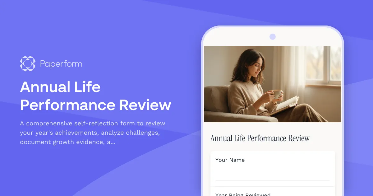 Annual Life Performance Review