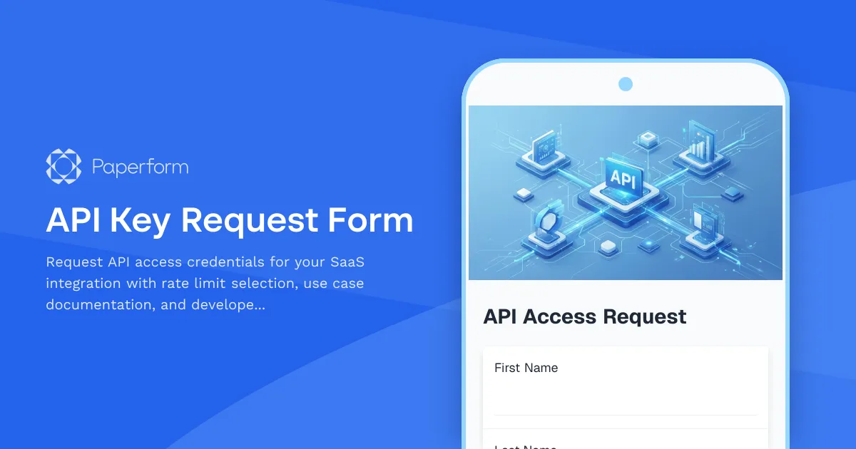 API Key Request Form