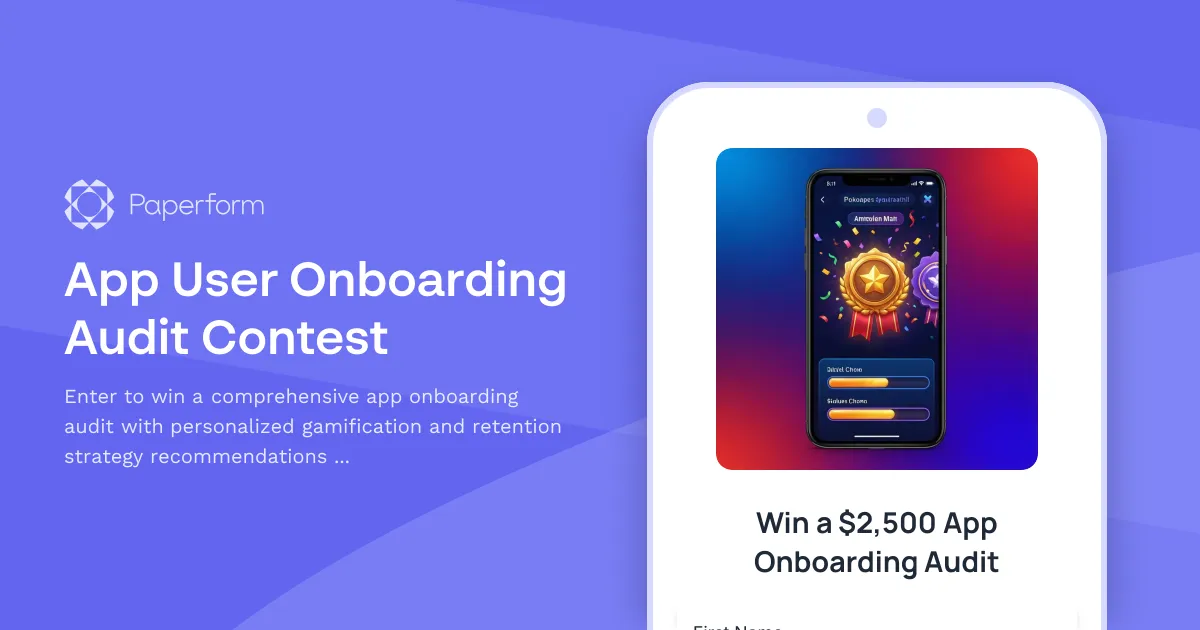 App User Onboarding Audit Contest