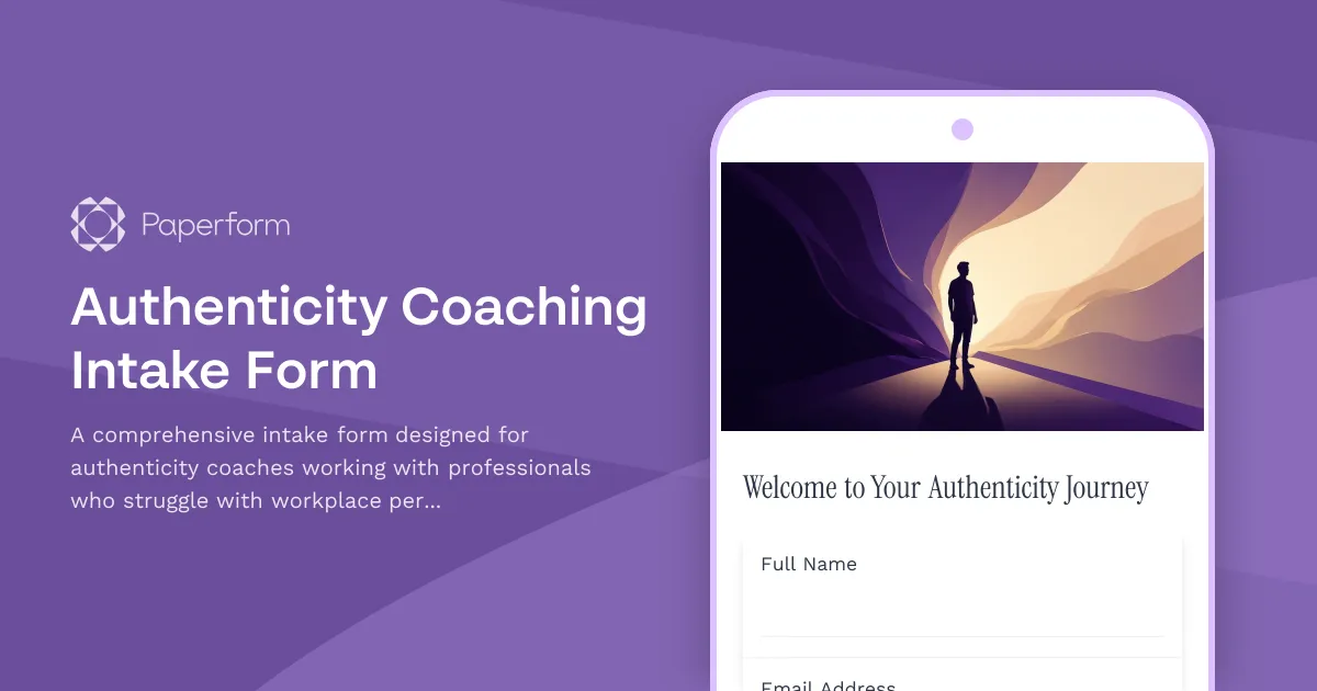 Authenticity Coaching Intake Form