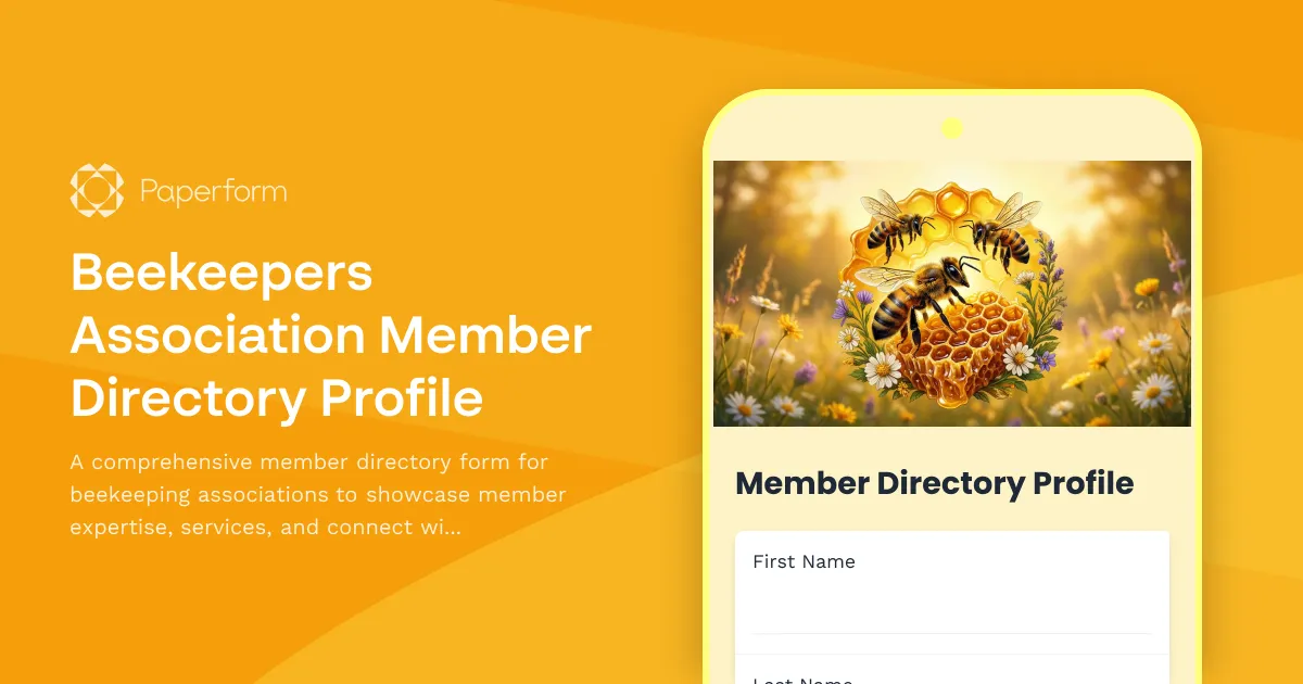 Beekeepers Association Member Directory Profile