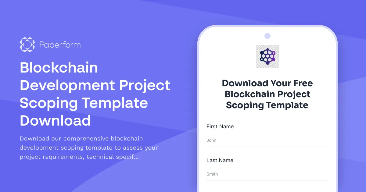 Blockchain Development Project Scoping Template Download
