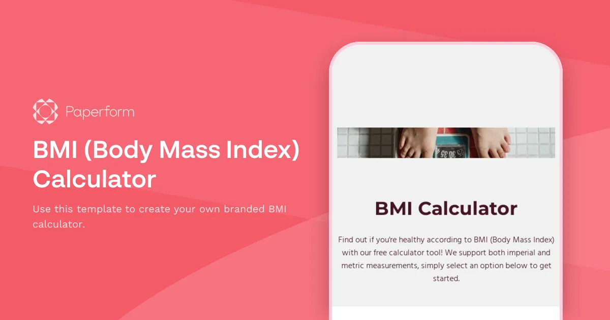 BMI (Body Mass Index) Calculator